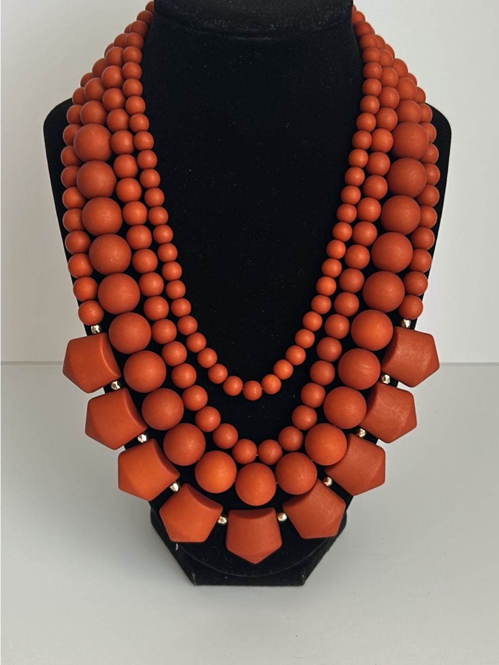 Multi-Strand Cascading Statement Necklace
